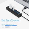 7-Port USB 3.0 Hub; IVETTO Data USB Hub With Individual Switches For Laptop; PC; MacBook; Mac Pro; Mac Mini; IMac; Surface Pro And More (3.3FT)