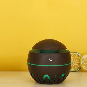 1pc Hollow Mushroom Humidifier; Configured With Power Cable (Color: Brown)