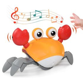 Toy Crab Octopus Induction Escape Children's Electric Toy Charging Luminous Music Novel And Peculiar (Color: Orange Crab)