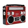 Supersonic Portable 3 Band Radio with Bluetooth and Flashlight